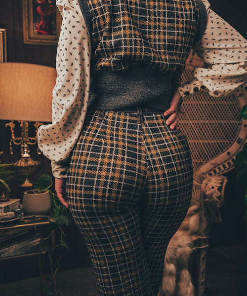 Soul Sister since 1969 - Viola Plaid vest