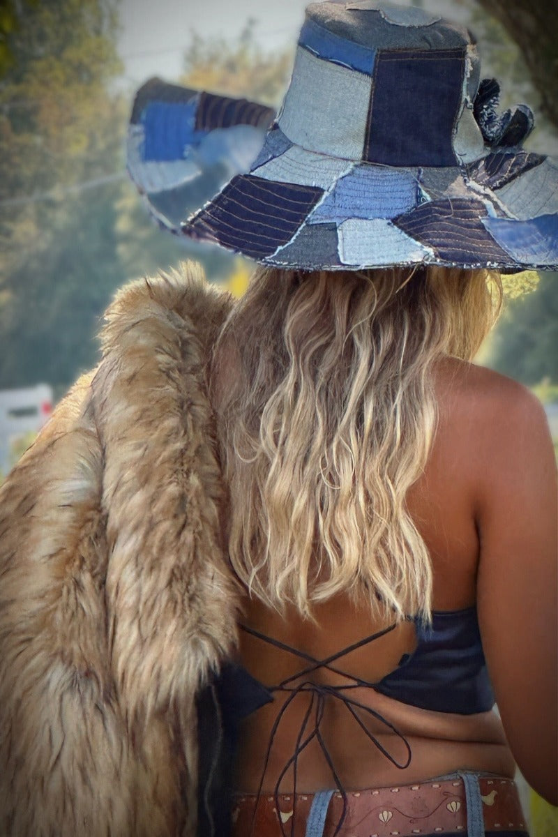 Soulful Hippie Denim Patchwork hat - Soul Sister since 1969
