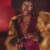 Rebel Bomber  Faux Fur Jacket