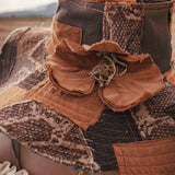 Chapeau de soleil patchwork hippie et âme