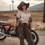 Wild Heart Suede Denim Bells