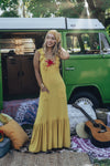 Eden Long backless Boho Dress - Yellow - Soul Sister since 1969