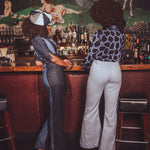a groovy Two-Tone Denim  70s style Jumpsuit by Soul Sister since 1969
