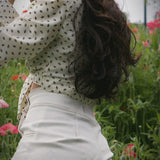 Soul Sister since 1969 - High waisted Sailor shorts - White Denim