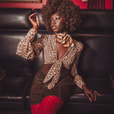 Nubian Queen in a retro 1970's bar
