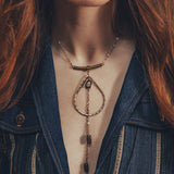 Jasper Tear Drop Necklace