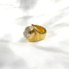 Herkemer Diamond Gold Ring - Azenya
