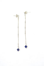 Lapis Lazuli Sterling Silver Drop Earrings