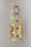 Gold Hexagon / Honeycomb Cuff