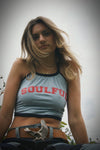 Soulful Halter Top - Blue/Navy/Red
